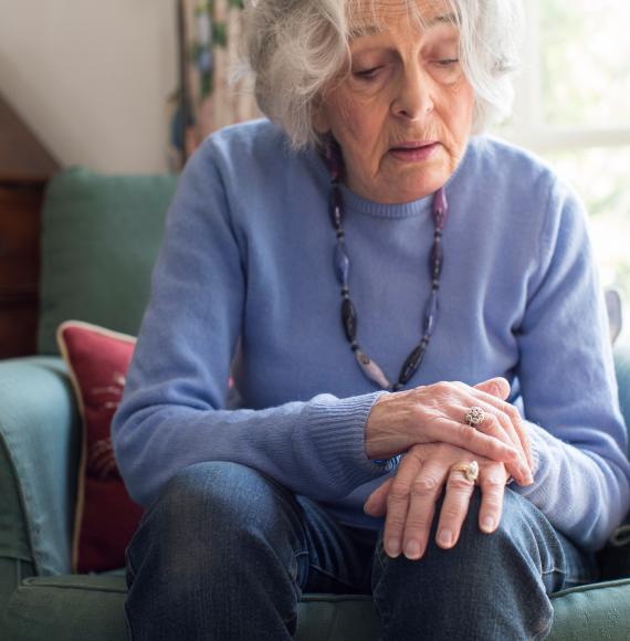 Woman with Parkinson's