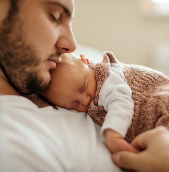 Baby with dad