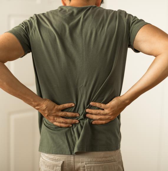 Man with back pain