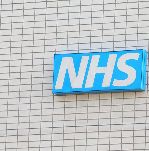 NHS sign