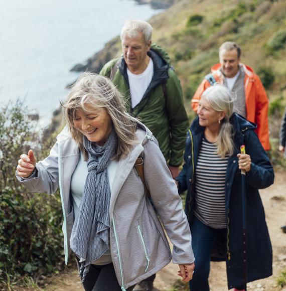 Older people walking