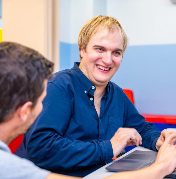 Man with learning disability