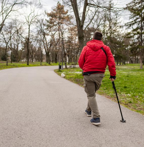 Man with multiple sclerosis