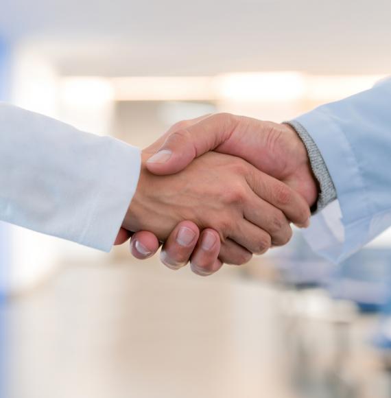 NHS handshake