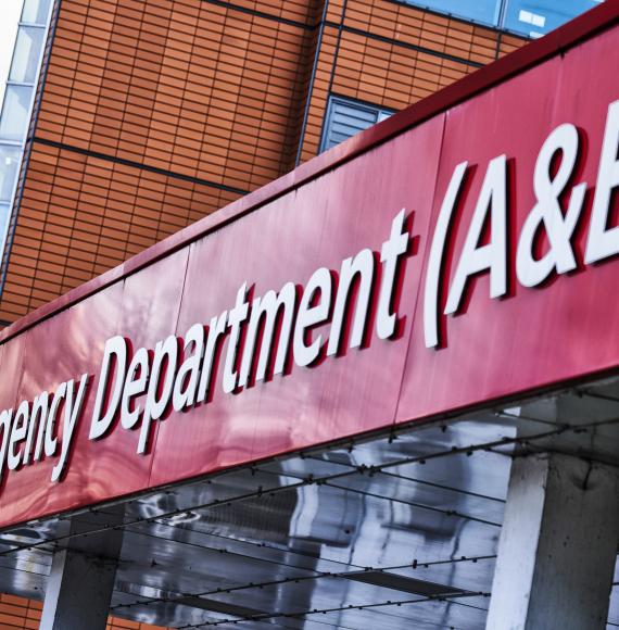 Emergency dept sign
