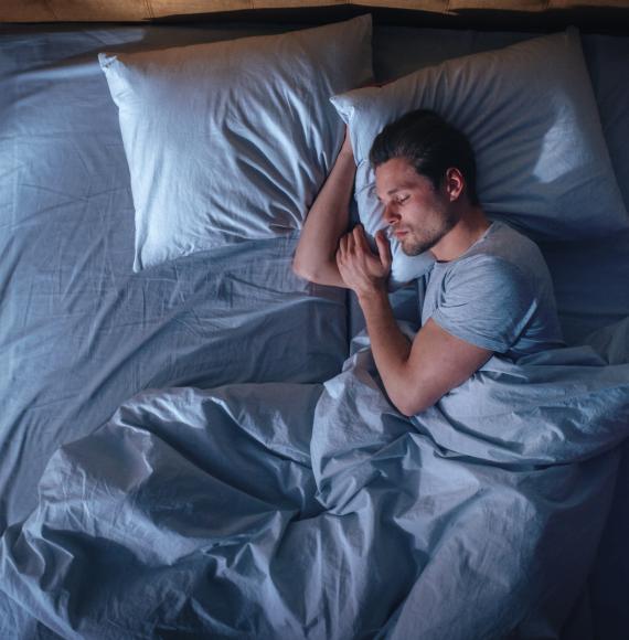 Man asleep