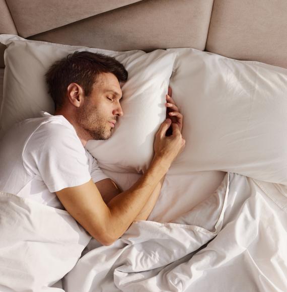Man asleep