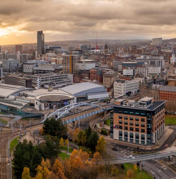 Sheffield aerial view