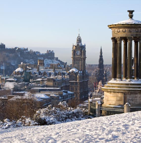 Edinburgh in the snow