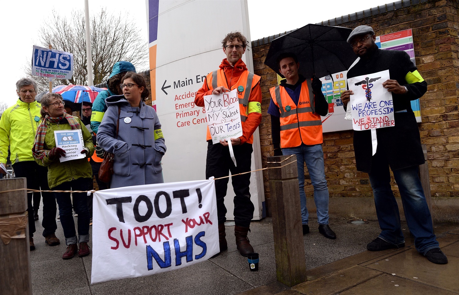 Homerton University Hospital strike c. Stefan Rousseau, PA Wire